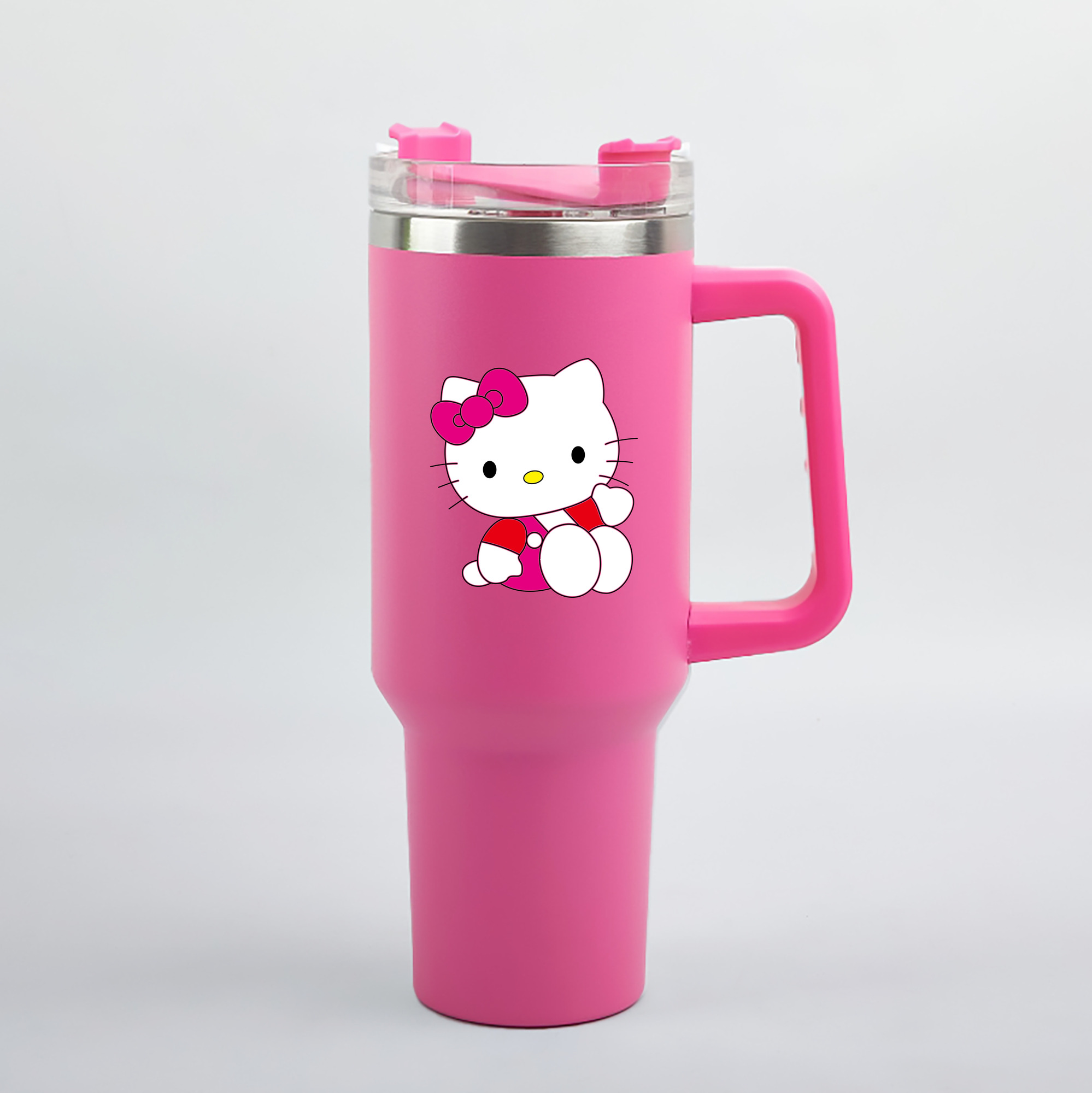 （画像用） Hello Kitty ハローキティ 1200mL車用タンブラー（カラープリント）
